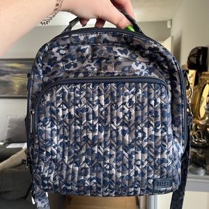 Lug Ranger Crossbody Bag Blue/gray Leopard